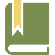 Custom icon shows illustrated green book with yellow bookmark on the cover