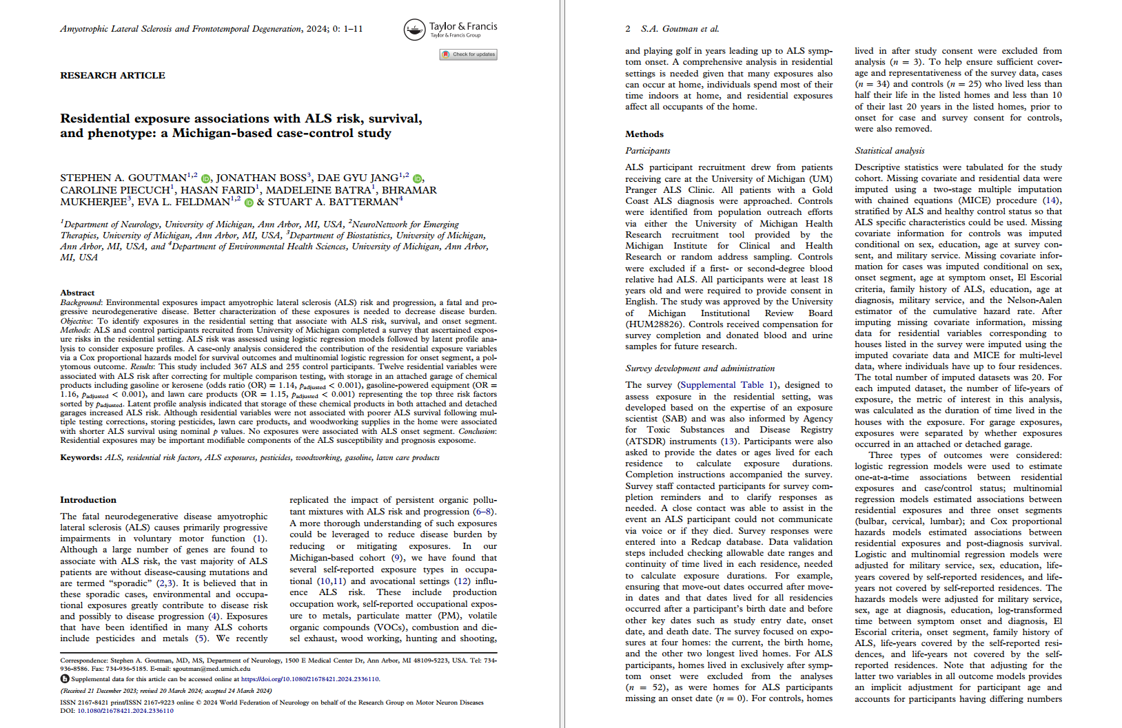 Goutman 2024 (Residential) Screenshot of the first two pages of the report.