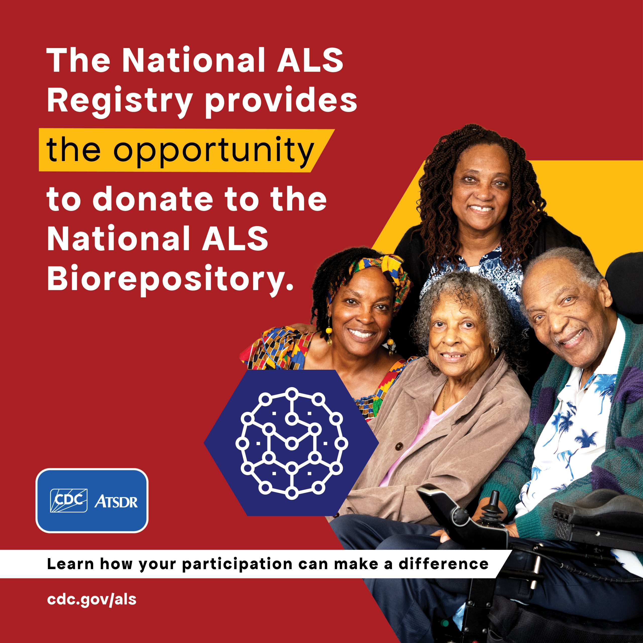 Biorepository-2 The National ALS Registry provides the opportunity to donate to the National ALS Biorepository