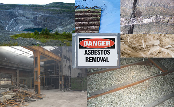asbestos collage