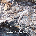 Asbestos in rock
