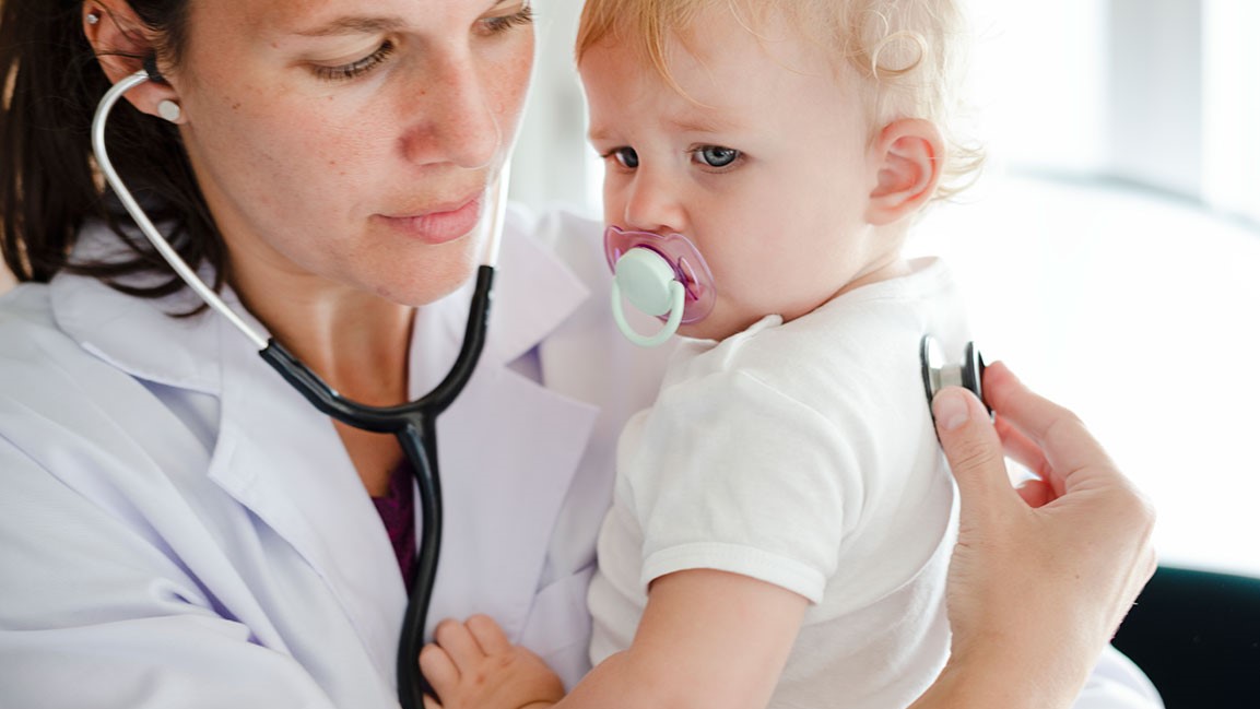 Baby visiting the doctor