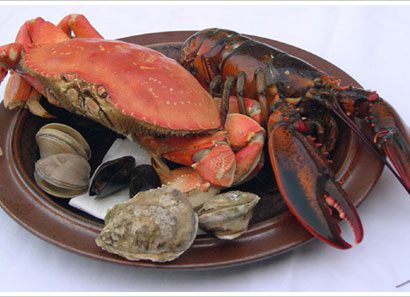 crab and seafood