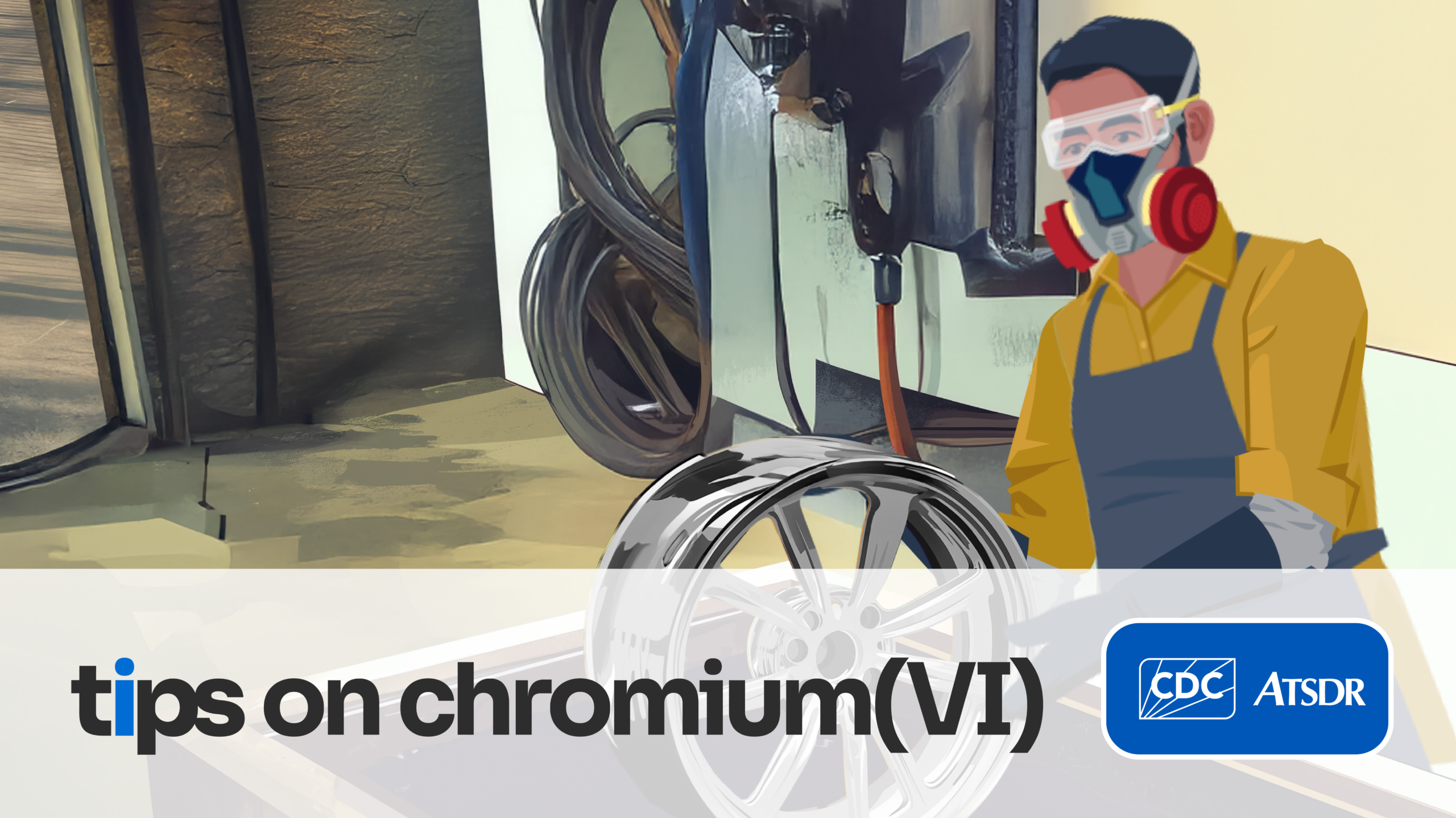 worker chrome plating a wheel