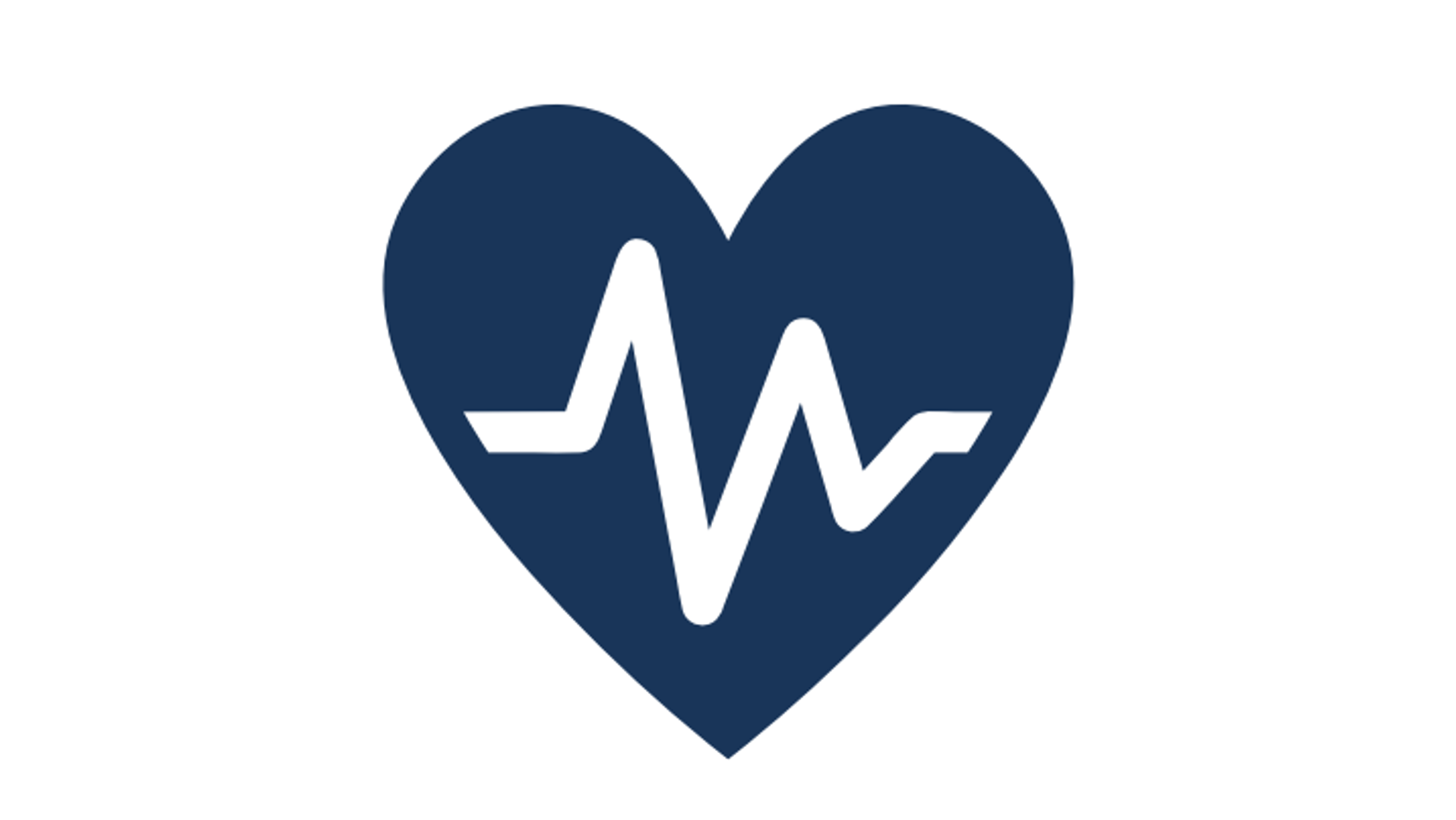 Heartbeat in a heart shape graphic