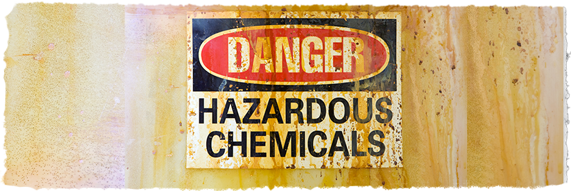 Danger Hazardous Chemicals sign