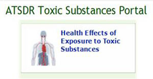screen shot of Toxic Substances Portal opening webpage