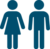 Man and woman standing