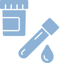 Blood and urine sample vials