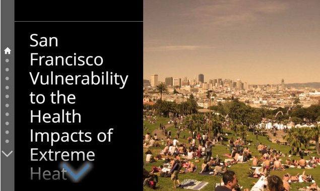 Decorative image that displays San Francisco Health Vulnerability Impacts